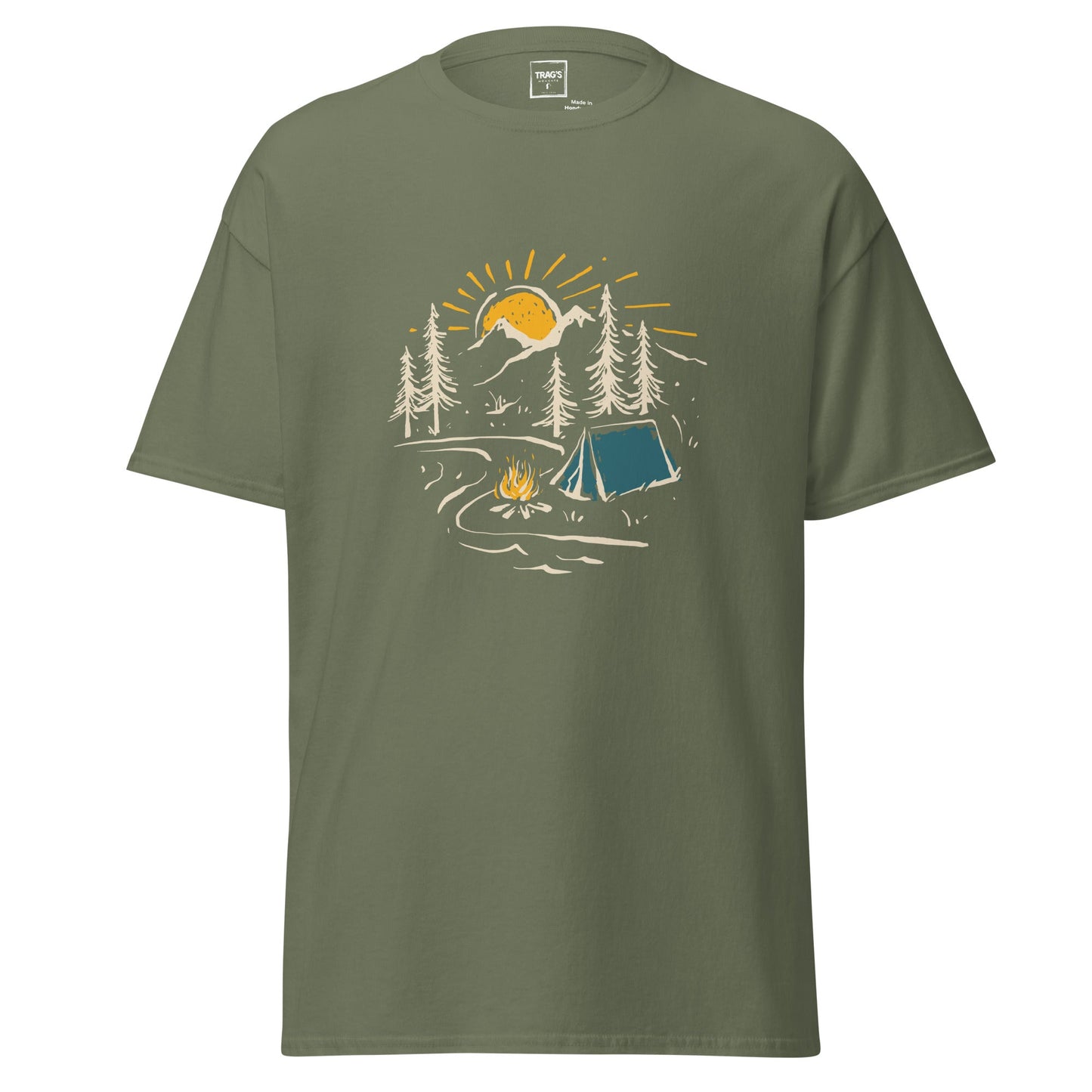 Retro Camping T-Shirt für Outdoor-Abenteuer – Classic Standard