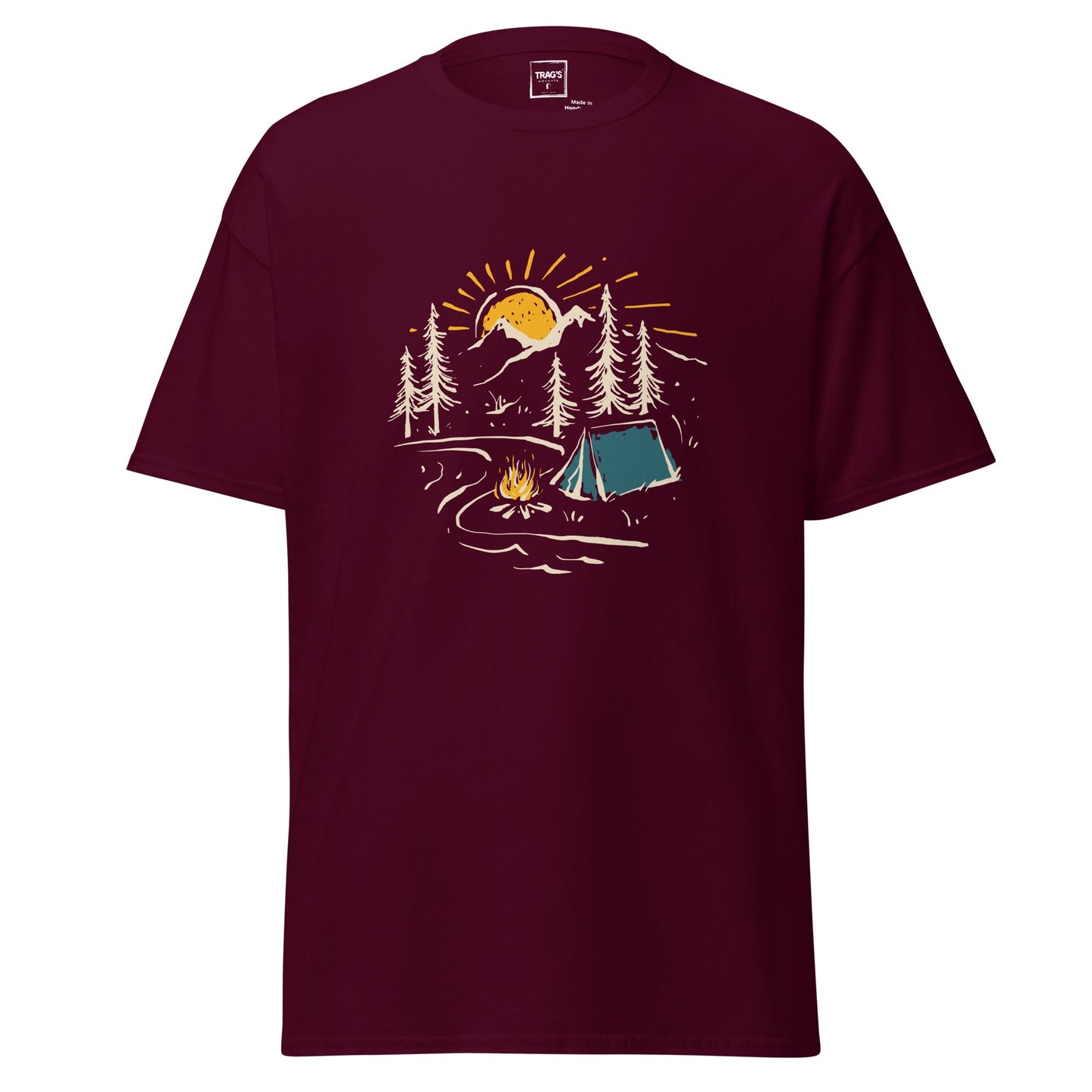 Retro Camping T-Shirt für Outdoor-Abenteuer – Classic Standard