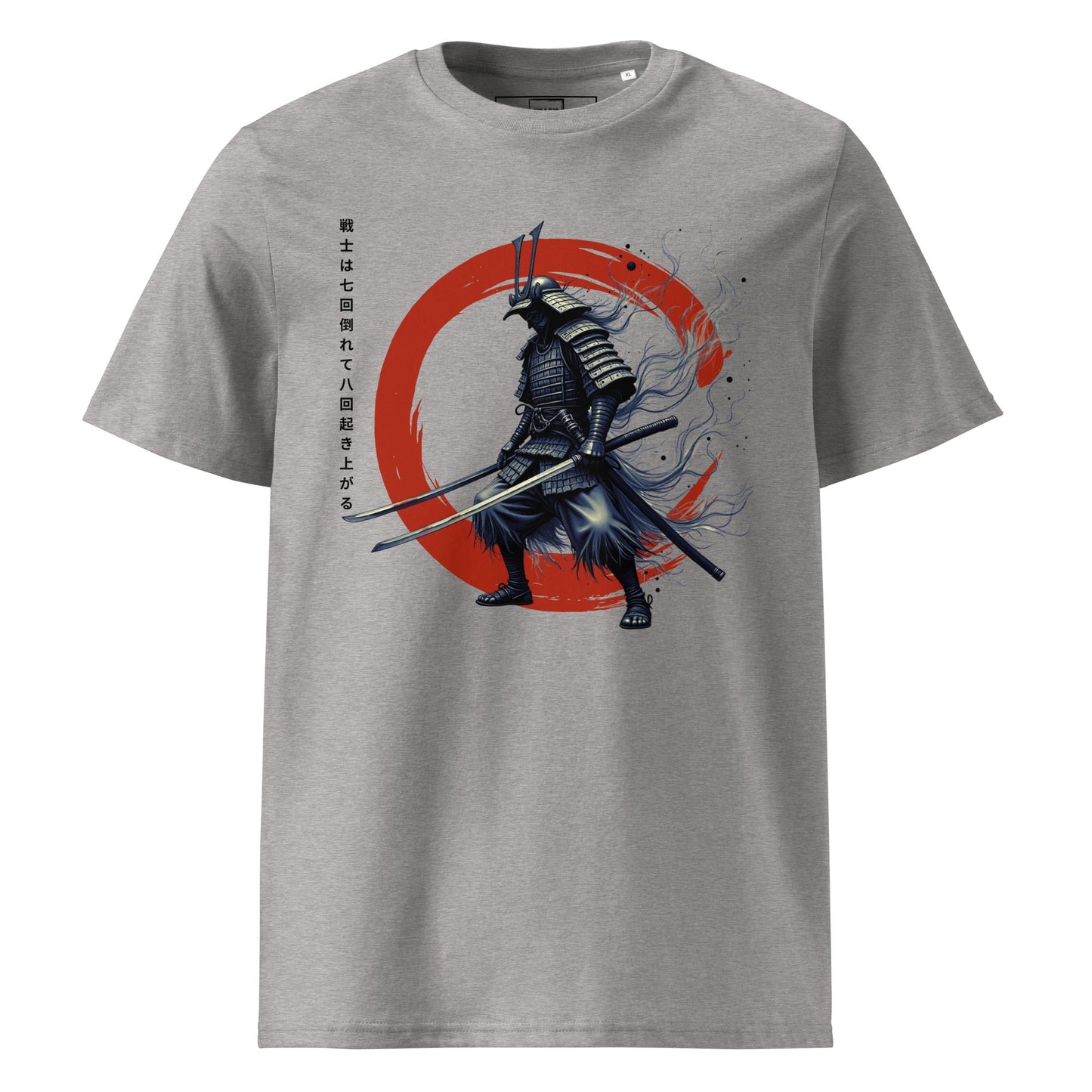 Samurai T-Shirt „Samurai Spirit“ – Premium Eco, roter Enso-Kreis