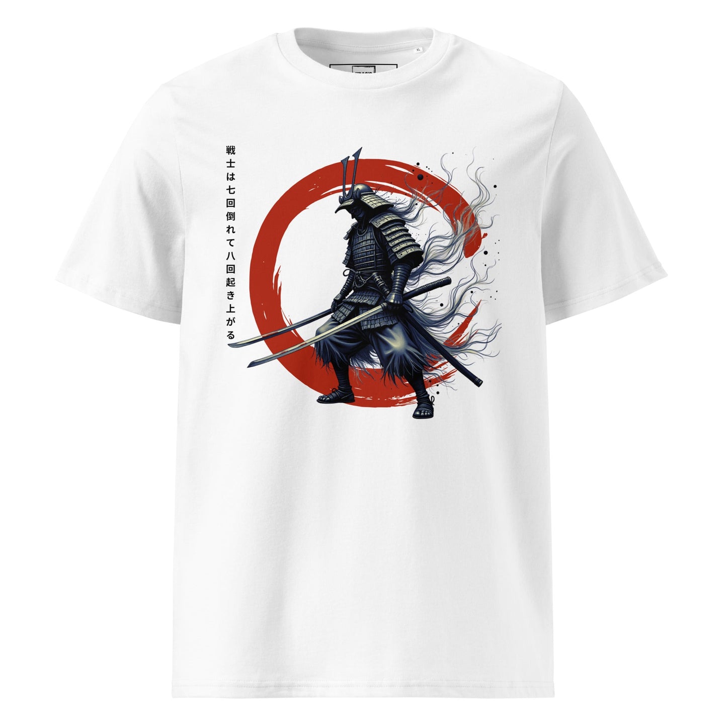 Samurai T-Shirt „Samurai Spirit“ – Premium Eco, roter Enso-Kreis