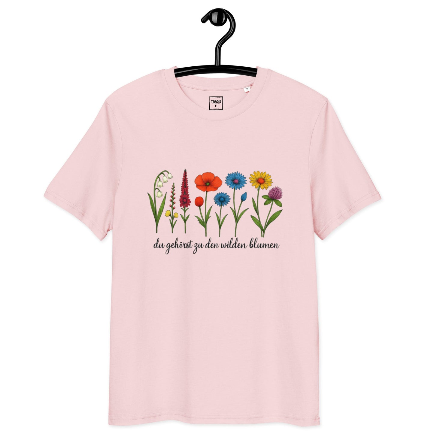 Botanik T-Shirt mit Wildblumen-Illustration – Premium Eco Bio