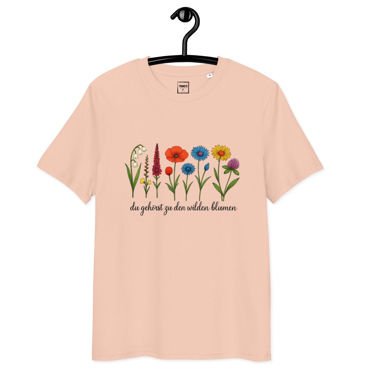 Botanik T-Shirt mit Wildblumen-Illustration – Premium Eco Bio
