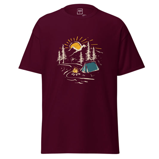 Retro Camping T-Shirt für Outdoor-Abenteuer – Classic Standard