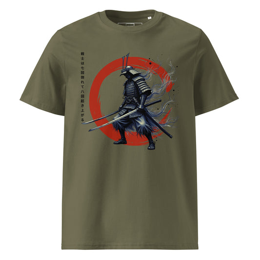 Samurai T-Shirt „Samurai Spirit“ – Premium Eco, roter Enso-Kreis