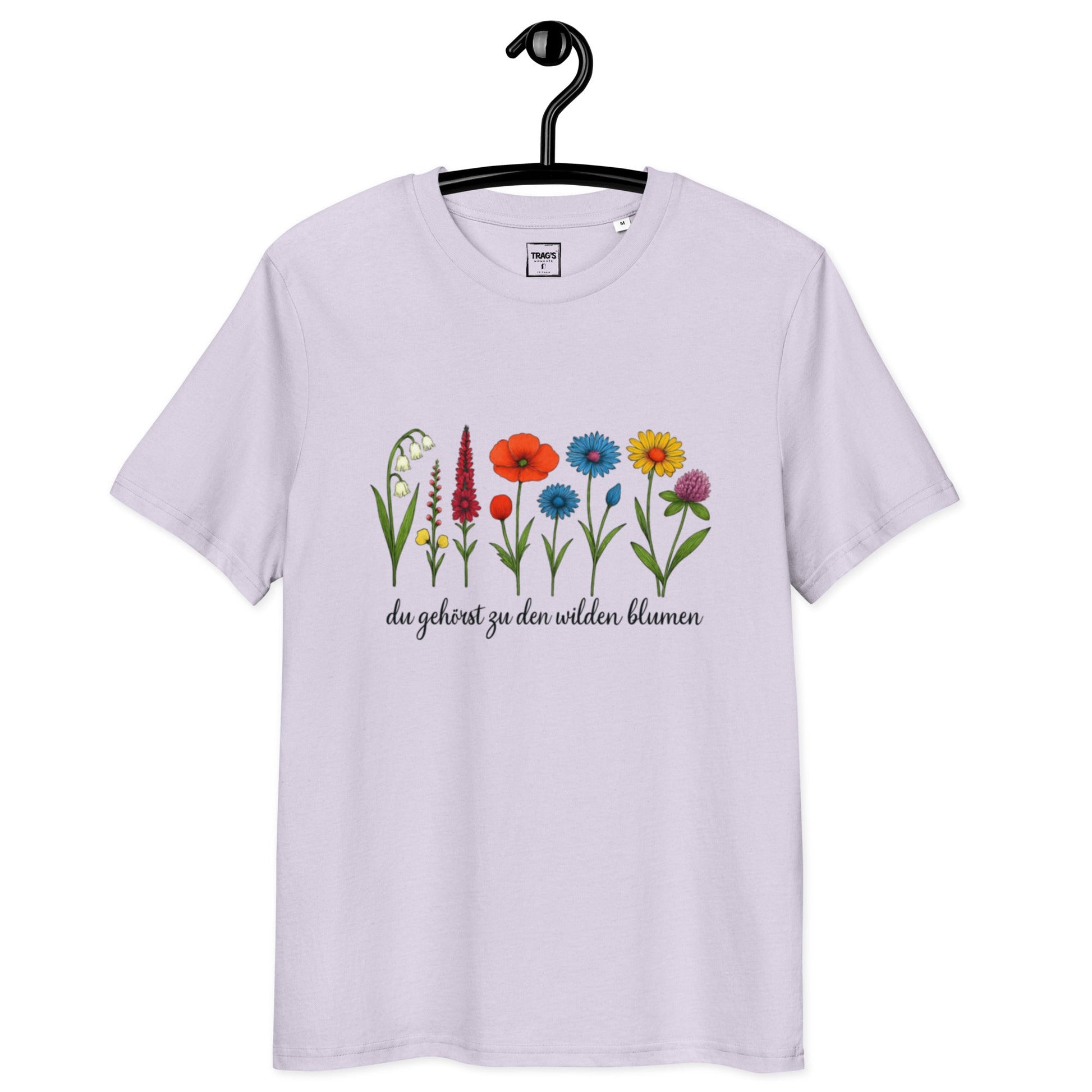 Botanik T-Shirt mit Wildblumen-Illustration – Premium Eco Bio